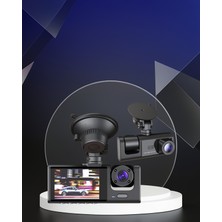 Astraltech 3 Kameralı Araç Kamera 1080P Siyah