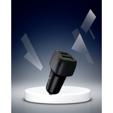 Astraltech Araç Şarj Cihazı 38W Type-C USB Iki Cihazlı