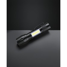 Astraltech Mini Şarjlı Işıldak Fener 4 Modlu LED Kamp Lambası
