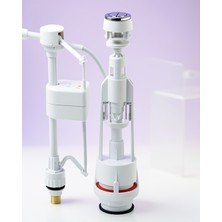 Astraltech Basmalı Klozet Rezervuar Mekanizması Ayarlanabilir Su Seviyesi