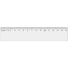 Şeffaf Cetvel 15CM