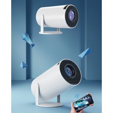 Astraltech Taşınabilir Mini Projektör 720P Android 11.0 HDMI USB Wi-Fi Ses Çıkışı