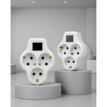 Astraltech Anahtarlı 3'lü Duvar Prizi Çoklayıcı UCZZDLYN3LUANAHTARLIGOLYAT-10