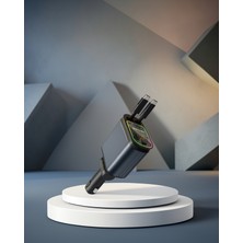 Astraltech Araç Şarj Cihazı 4 Portlu 66W Hızlı Şarjlı LED Işıklı 180° Dönebilir