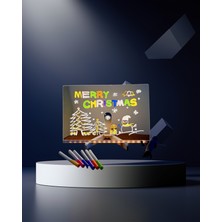 Astraltech LED Işıklı Silinebilir Akrilik Yazı Tahtası 7 Renkli Kalem Dahil