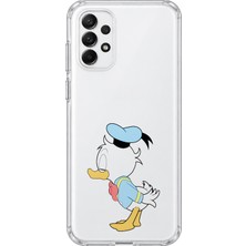Mobilpad Samsung Galaxy A33 Uyumlu Sevimli Ördek Desenli Şeffaf Telefon Kılıfı