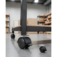 Astraltech 6 cm Kilitli Tekerlek Ayak 4 Adet