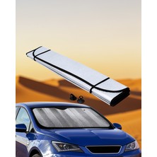 Astraltech Araba Güneşliği 130X60 cm Katlanabilir Tüm Araçlara Uygun