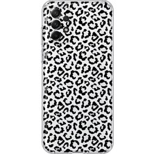 Mobilpad Samsung Galaxy A53 Uyumlu Leopar Desenli Şeffaf Telefon Kılıfı
