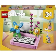 Mabelme Store 3’ü 1 Arada Çiçekli Daktilo 31169-8 Yaş ve Üzeri Çocuklar Için Keytar Veya Saksıya Dönüşebilen Yaratıcı Oyuncak Yapım Seti, Doğum Günü Hediyesi (363 P
