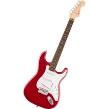 Squier Debut Serisi Stratocaster Elektro Gitar, Yeni Başlayanlar Için Gitar, 2 Yıl Garantili, Saten Dakota Kırmızısı