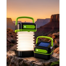 Astraltech Katlanabilir USB Şarjlı Güneş Enerjili LED Kamp Lambası