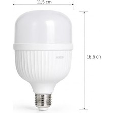 Mabelme Store Jumbo LED Ampul 36W (200W Eşdeğer) - E27 Duy, 6500K Beyaz Işık, 4000 Lümen, Enerji Tasarruflu LED Lamba, 166X115MM, Ac 220V