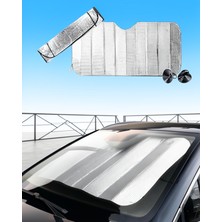 Astraltech Vantuzlu Katlanabilir Oto Ön Cam Güneşliği Hyundai I20 Fiat Egea Toyota Corolla