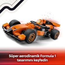 Mabelme Store City Mclaren Yarış Arabalı F1 Sürücüsü 60442-6 Yaş ve Üzeri Çocuklar Için Mini Yarış Arabası Içeren Yaratıcı Oyuncak Yapım Seti, Doğum Günü Hediyesi (