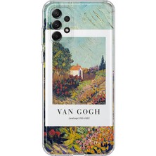 Mobilpad Samsung Galaxy A33 Uyumlu Van Gogh Desenli Şeffaf Telefon Kılıfı