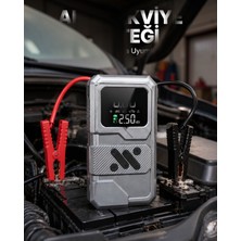 Astraltech Taşınabilir Araç Akü Takviye ve Hava Kompresörü 12000MAH