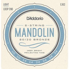 Mandolın Tel Seti, 80/20 Bronze, Loop End, Lightg