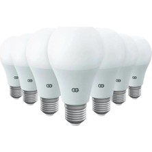 Mabelme Store 10'lu LED Ampul 15W Beyaz Işık E27 (6500K 220-240V)