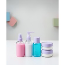 Astraltech 5 Parça Şeffaf Seyahat Kozmetik Seti 30 ml