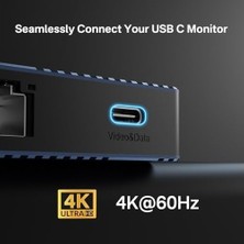 Mabelme Store Acasıs Çift Monitör Yerleştirme Istasyonu, HDMI 4K @ 60 Hz, 14'ü 1 Arada Dizüstü Bilgisayar Yuvası, 10 Gbit/s (Usb-C Video + Veri, 3 x USB C, USB