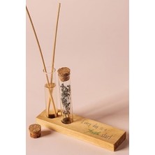 Mabelme Store Motive Tasarımlı Dekoratif Set - Bambu Oda Kokusu Şişesi