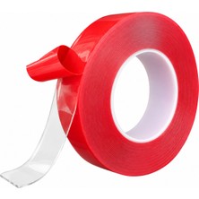 Cina Max 18MM x 2 Metre Çift Taraflı Vhb Akrilik Silikon Bant Güçlü Şeffaf Yapışkan Montaj Bandı
