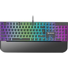 Mabelme Store Gamepower Suki Mekanik Mavi Switch Puding Keycaps Türkçe Q 104 Tuş USB Gaming Klavye