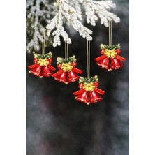 Mabelme Store 9 Adet Lüx Yılbaşı Ağacı Zili Set Ağacı Süslemeleri Topları Topu Parti Asılı Top Yılbaşı Süsleri
