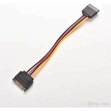 Mabelme Store Sata Power Uzatma Kablosu 15 Pin Dişi Erkek Sata Power Uzatma Kablosu 30 cm