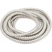 Mabelme Store Spelt Şarj Aleti Kablosu Kablo Kordon Koruyucu Spiral Sarma Kılıf Koruma (Gümüş)