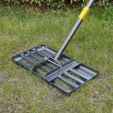Tesviye Tırmığı, 6ft Ergonomik Saplı Çimler Için 17"X10" Çim Düzleştirici Aracı, Çimler Için Ağır Hizmet Tesviye Tırmıkları, Yard Bahçe Golf Sahası, Kolay Seviyeli Toprak Kum Kir Yüzeyleri…