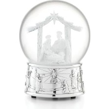 Mabelme Store Lenox Reed And Barton Nativity Müzikal Kar Küresi, 1,4 Kg, Çoklu