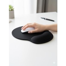Mabelme Store Tıger Track Siyah Bilek Destekli Ergonomik - Kaymaz Taban Mouse Pad