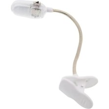 LED Kitap Okuma Lambası – Esnek Yaylı Boyun, Pilli, Klipsli Tasarım – Kitap, Masa, Yatak Başı Için Okuma Işığı