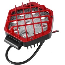 48W Altıgen Kafesli Kırımızı 16 LED Off Road Tekne Çalışma Lambası