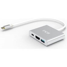Mabelme Store Inca ITPC-04TXT Type-C Hub, 4K 30Hz Hdmı, USB 3.0, 100W Pd, Alüminyum Kasa
