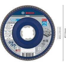 Mabelme Store Professional Accessories 115 mm X-Lock Yelpaze Taşlama Diski Bfm Fibertragp