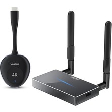 4K 30Hz Kablosuz HDMI VGA Görüntü ve Ses Aktarıcı Wireless Ekran Yansıtma Adaptörü Verici Alıcı Set