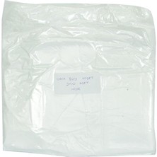 Orta Boy Atlet Hışır Poşet 43X25 cm Ince Beyaz 250 Adet 1 Paket
