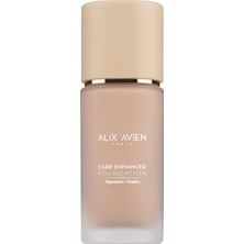 Mabelme Store Kırışıklık Karşıtı Nemlendirici SPF30 Parlak Bitişli Fondöten Care Enhancer 806 Pale Apricot