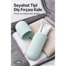 Evgereçlerim Seyahat Tipi Diş Fırçası ve Macun Saklama Kabı Taşınabilir Gözlük