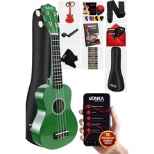 UKX-901GR Yeşil Soprano Ukulele (Askı Çanta Metod Pena)