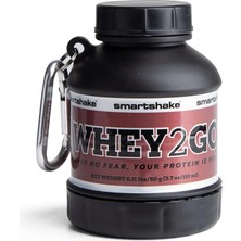 WHEY2GO Siyah Protein Tozu Saklama Kabı 50 G - Bpa Içermeyen Çalkalayıcı Şişe Hunisi, Whey Protein Tozu + Protein Shakes Için 110 Ml, Dc Comics Batman Erkekler Için Hediyeler (Siyah)