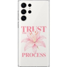 Mobilpad Samsung Galaxy S26 Ultra Uyumlu Trust The Process Desenli Şeffaf Telefon Kılıfı