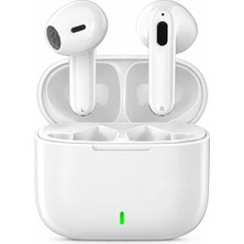 Boğazören Kablosuz Şarj Kutulu Mikrofonlu Kulaklık Airpods Tipi Beyaz Bluetooth Kulaklık Kablosuz Kulak Içi Kulaklık(Hands-Free Görüşme Desteği+Stereo Ses Deneyimi)