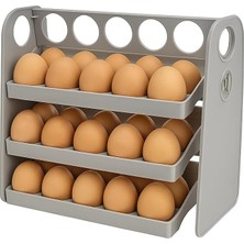 Yumurta Organizeri – 30 Hazneli, Katlanır Raflı, Yaylı Mekanizma & Tarih Kayıt Fonksiyonlu Yumurta Saklama Kutusu
