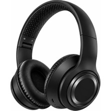 Boğazören Siyah Bluetooth Kablosuz Kafa Üstü Kulaklık Kulak Üstü Kablosuz Kulaklık(Superior Bass + Hi-Fi Kaliteli Ses + Dahili Mikrafon + Uzun Süreli Kullanım + Yumuşak Kulak Petleri)