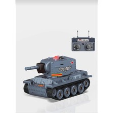 Aksoy Toys Uzaktan Kumandalı Şarjlı Mini Tank 9 Kanallı Kızıl Ötesi Savaş Özellikli Kumandalı Rc Mini Tank