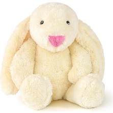 Özgüner Oyuncak Peluş Tavşan 60 cm Büyük Boy - Yumuşak Sarılmalık Tavşan Oyuncak (Krem)